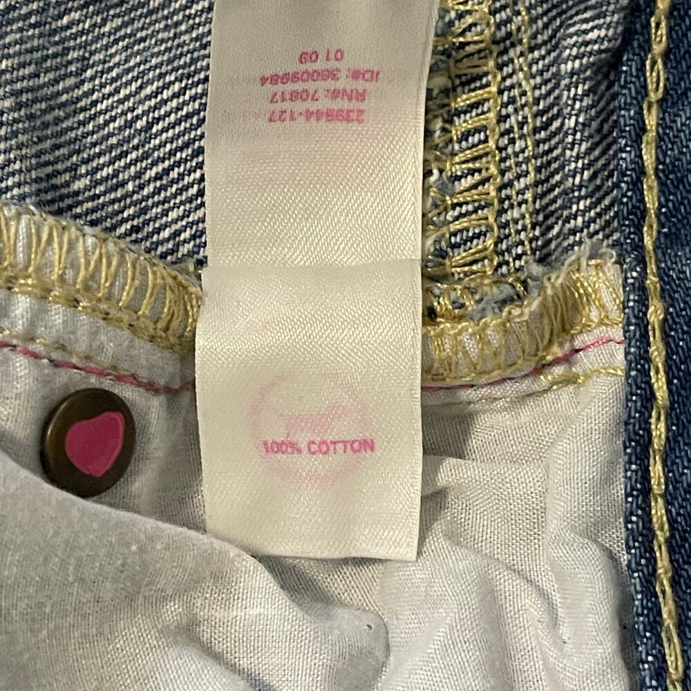 Pink Victoria Secret Blue Denim Skirt Distressed Size 2 - Picture 5 of 8